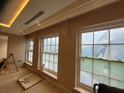 Townhouse — cherry blossom wallpaper